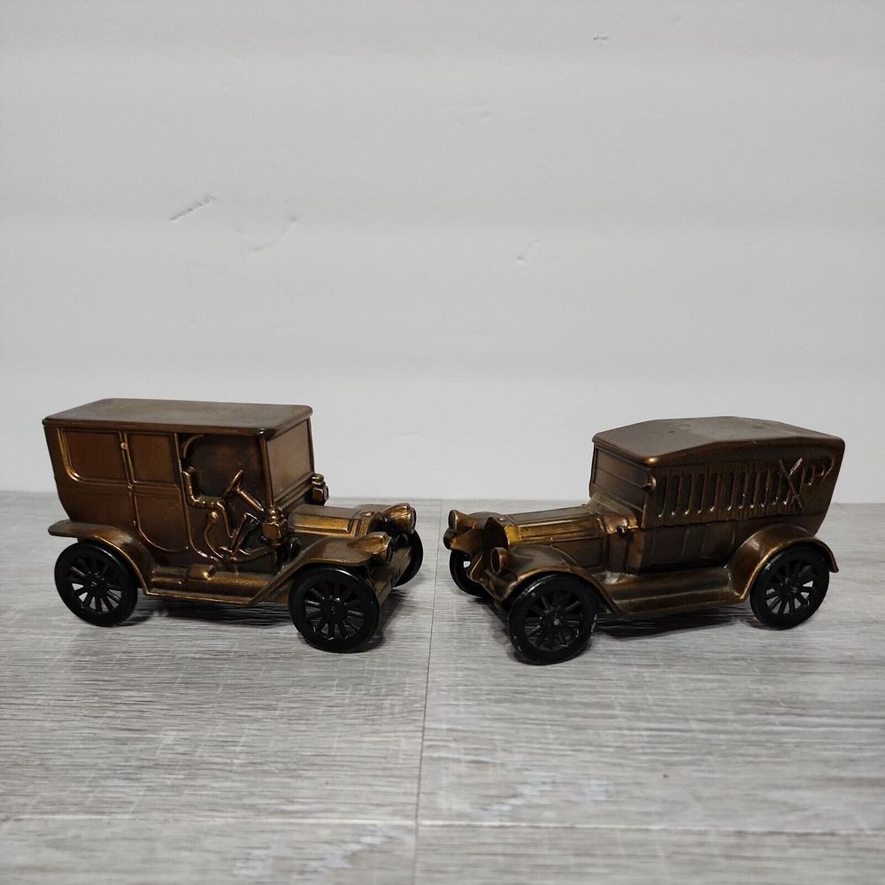 2-Vtg. Die Cast Metal Coin Bank. 1906 Truck by Banthrico Inc. Paradise Bank, Pa